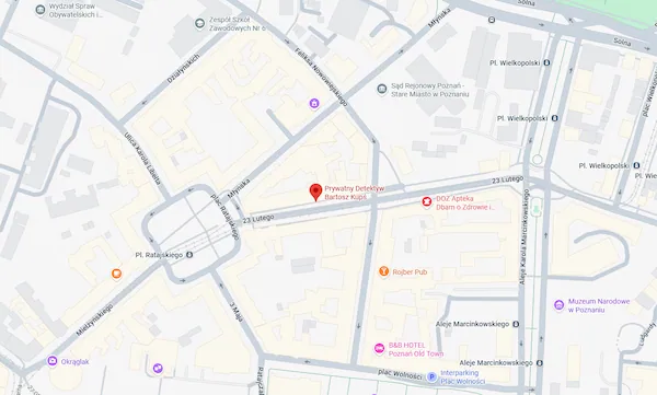 Map to Detective Kups Agency